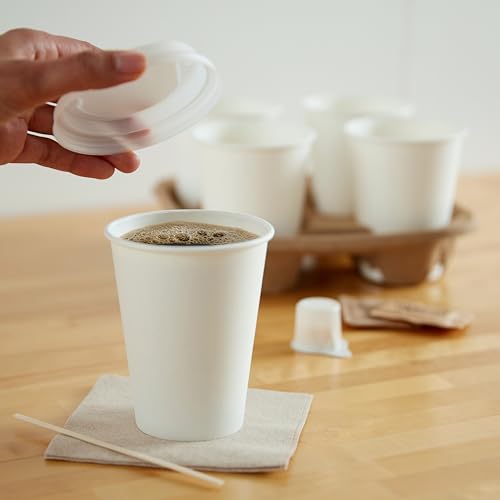1000 Pack Amazon Basics 12oz Disposable Coffee Cups