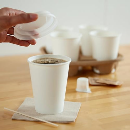 1000 Pack Amazon Basics 12oz Disposable Coffee Cups