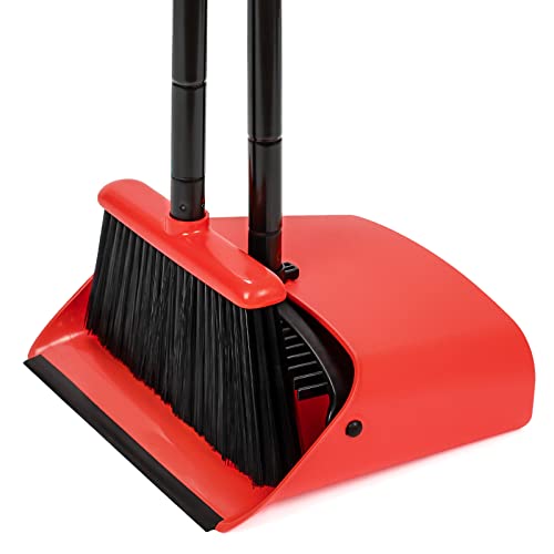 TreeLen 52-Inch Long Handle Broom and Dustpan Set