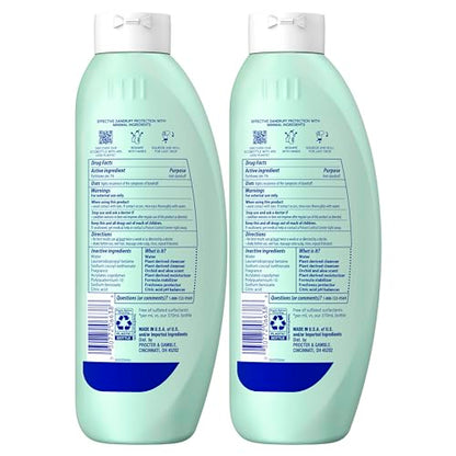 Head & Shoulders BARE Dandruff Shampoo, Sulfate Free Minimal Ingredients Anti Dandruff Shampoo, Soothing Hydration, Ecobottles with Less Plastic, Safe for All Hair Types, 13.5 fl oz each, Twin Pack