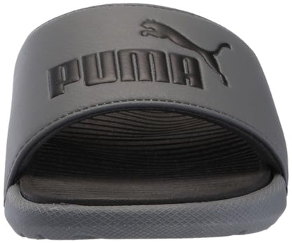 PUMA Cool Cat Sandal Slides Sandal Slides, Cool Dark Gray Black, 3 US Unisex Little Kid