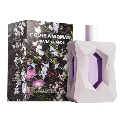 Ariana Grande God is a Woman Eau de Parfum – Fruity Musk Fragrance for Women – Women's Perfume with Notes of Orris, Pear, Vanilla & Cedarwood – 1 Fl Oz