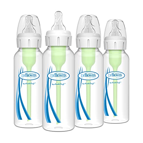 Dr. Brown's 8 oz Anti-Colic Baby Bottle, 4 Pack