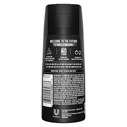 4 Pack AXE Body Spray Deodorant for Men