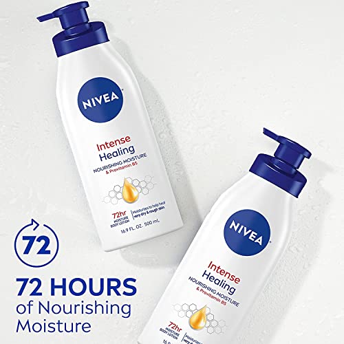 NIVEA Intense Healing Body Lotion, 72 Hour Moisture