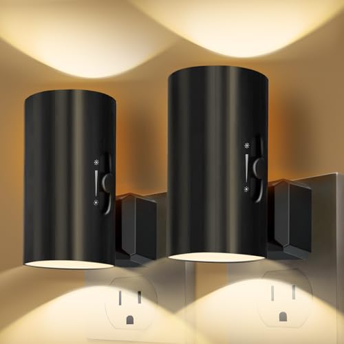 2 Pack Plug In Dimmable LED Night Lights