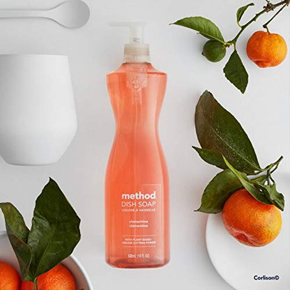 Method Clementine Dish Soap, Orange, 2-Pack