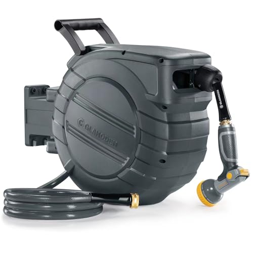 1/2 Inch x 100 Ft Retractable Garden Hose Reel