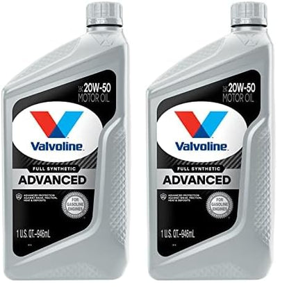 2 Pack Valvoline Full Synthetic Motor Oil 20W-50