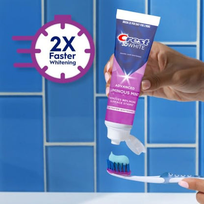 Crest 3D White Mint Whitening Toothpaste 4-Pack