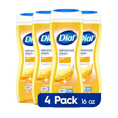 Dial Advanced Clean Body Wash 16 fl oz Pack 4