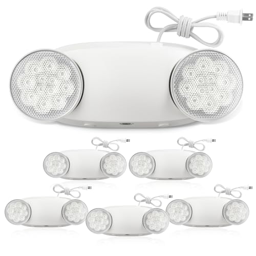 6 Pack LED Emergency Lights with Battery Backup