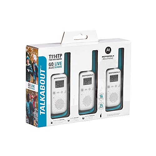 3 Pack Motorola Talkabout Two-Way Radios 22 Channel