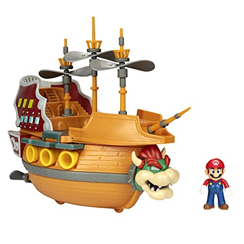 Super Mario Bowser’s Airship Playset with Mario Figure