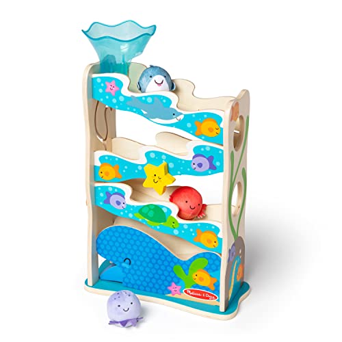 Melissa & Doug Wooden Ocean Slide Toy Set