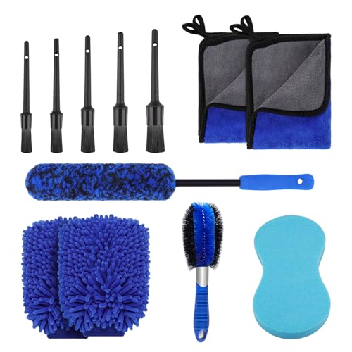 12 Pack Car Detailing Kit with Brushes, Cleaning Tools