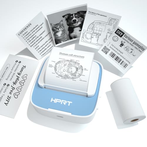 1 Roll HPRT Mini Bluetooth Portable Sticker Printer