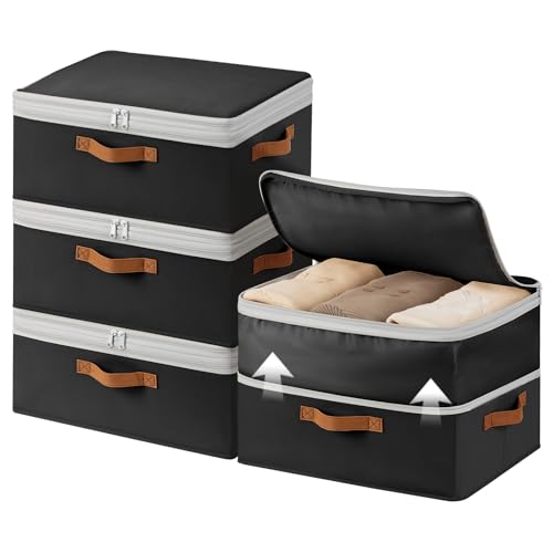4 Pack Expandable Compression Closet Storage Bins