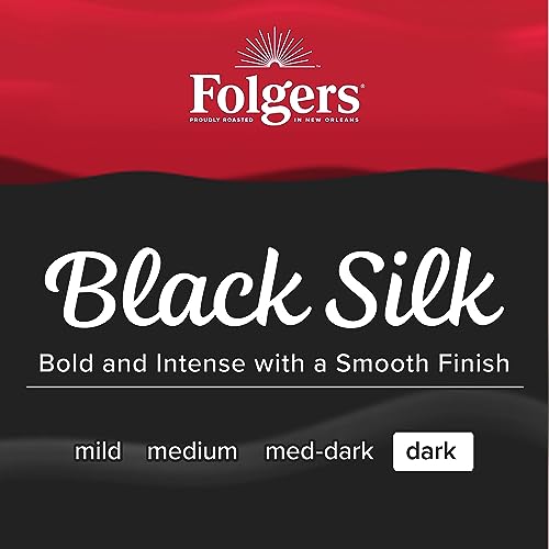 Folgers Black Silk Dark Roast Coffee, 6-Pack