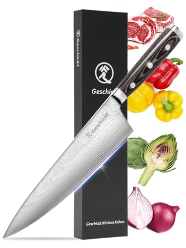 8 Inch Chef Knife, High Carbon Stainless Steel Blade
