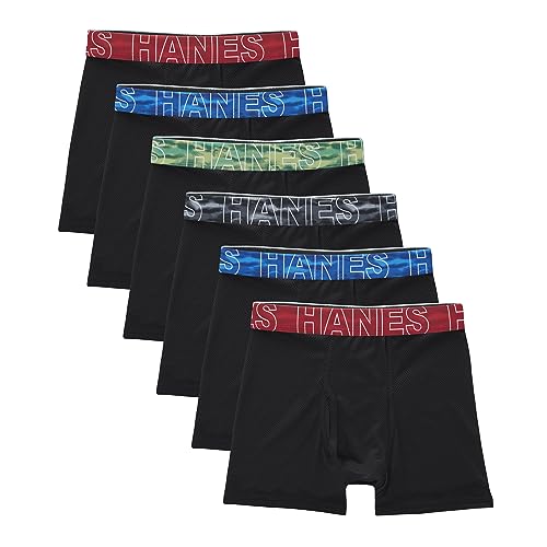 12 Pack Hanes Boys X-Temp Mesh Boxer Briefs