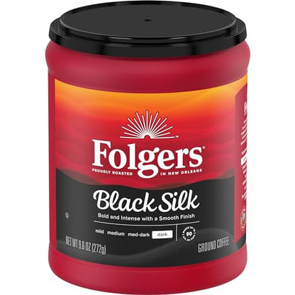 Folgers Black Silk Dark Roast Coffee, 6-Pack
