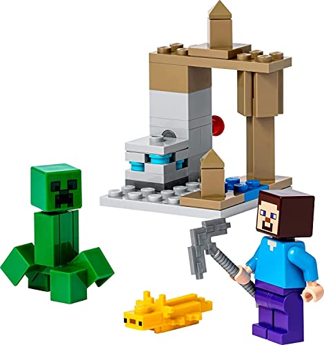 LEGO Minecraft Dripstone Cavern Steve and Creeper Polybag