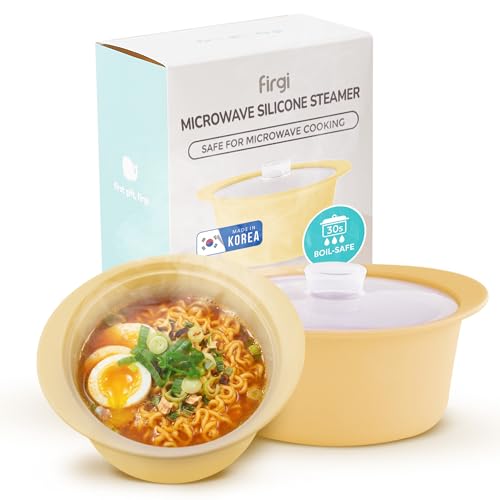 40oz Silicone Microwave Steamer Pot with Lid