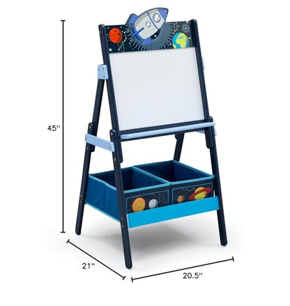 Delta Children Wooden Activity Easel with Storage