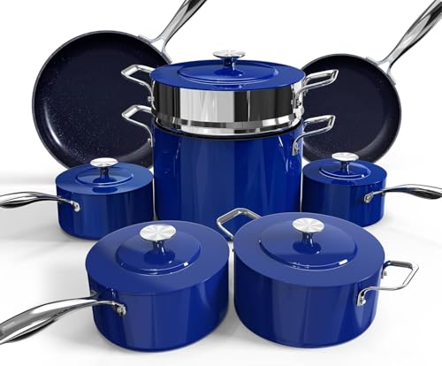 13 Piece PFAS-Free Nonstick Ceramic Cookware Set