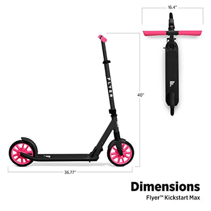 Radio Flyer Kickstart Max Pink Scooter for Kids