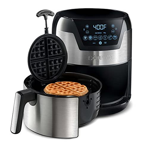 Gourmia 5-Quart 2-in-1 Digital Air Fryer Waffle Maker