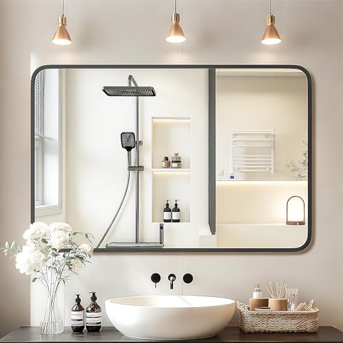24"x36" Bathroom Wall Mirror, Modern Vanity Mirror