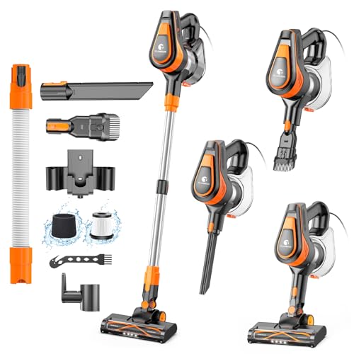 TC-JUNESUN 550W Stick Vacuum for Pet Hair