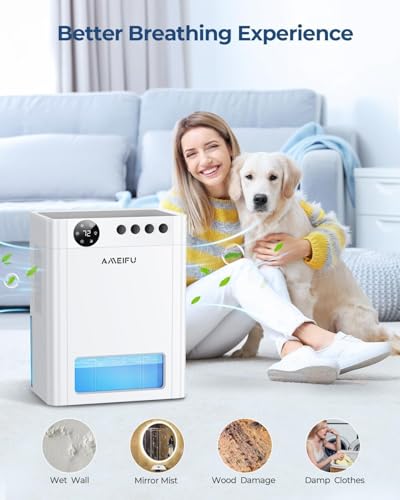 AMEIFU Quiet Dehumidifier for Home & RV