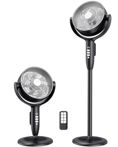 Cordless Rechargeable Pedestal Fan with 12000mAh Battery