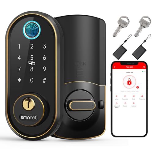Fingerprint Keyless Door Lock Electronic Bluetooth Deadbolt