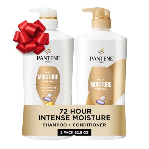 52.8 Oz Pantene Daily Moisture Shampoo and Conditioner Set