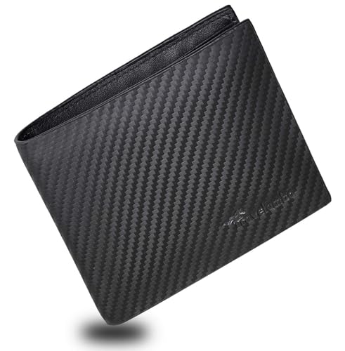 Travelambo RFID Blocking Leather Bifold Wallet with ID Windows