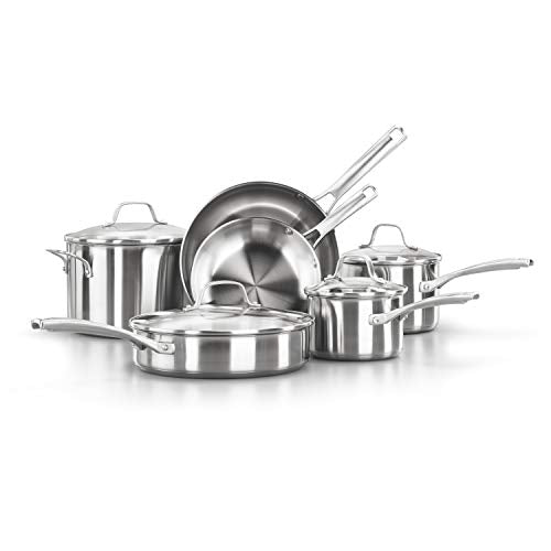 Calphalon 10-Piece Stainless Steel Cookware Set