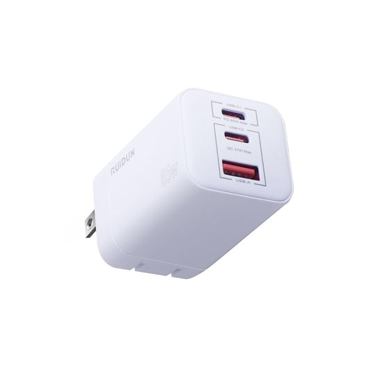 65W RUIDUN GaN USB C Charger, Travel-Friendly