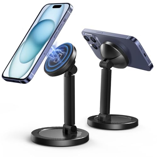 Magnetic Adjustable Phone Stand for iPhone 12-16 Desk