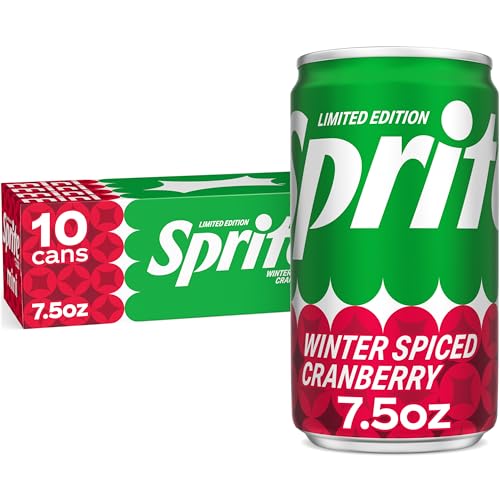 10 Pack Sprite Winter Spiced Cranberry Mini Cans