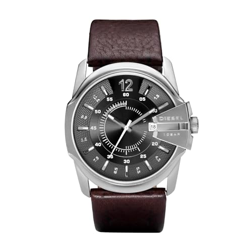 Diesel Master Chief Stainless Steel Leather Men's Watch