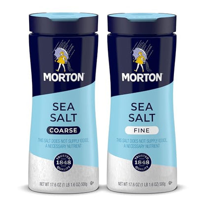 Morton Sea Salt Fine & Coarse 2-Pack