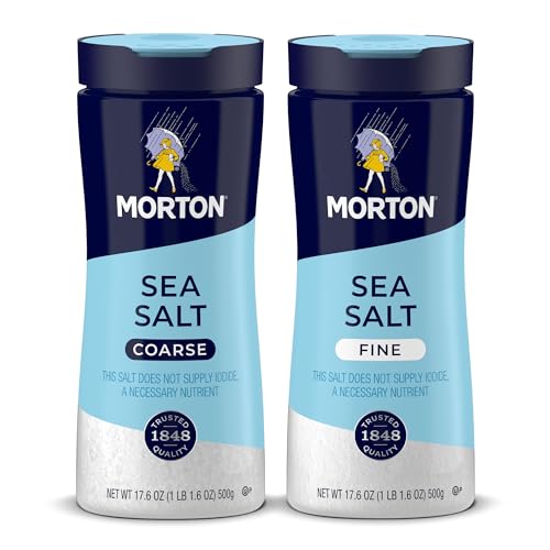 Morton Sea Salt Fine & Coarse 2-Pack
