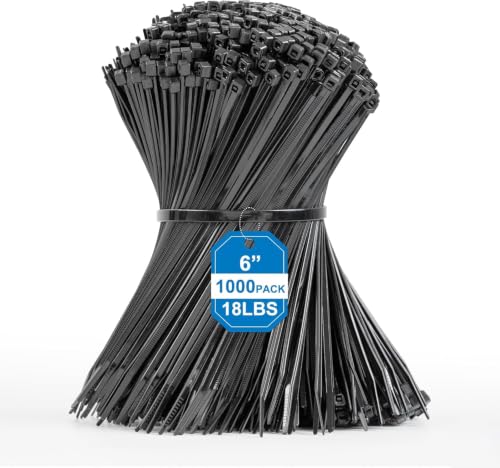 1000 Pack Small Cable Management Zip Ties