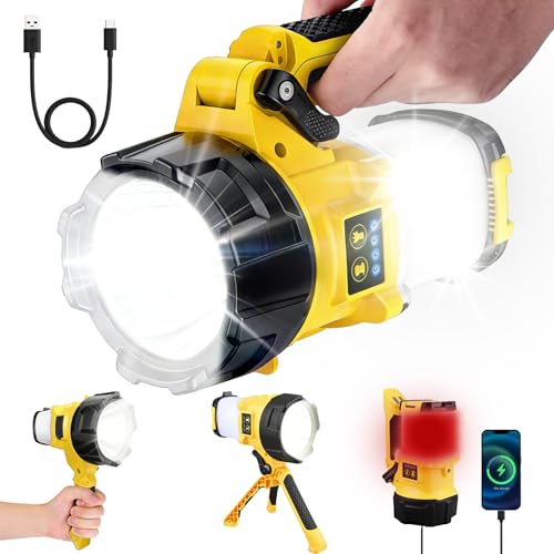 Rechargeable 3-in-1 LED Spotlight Flashlight
