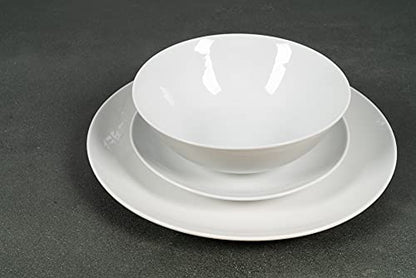 10 Strawberry Street Simply Coupe 16 Piece Dinnerware Set, White - SM-1600-CP-SW