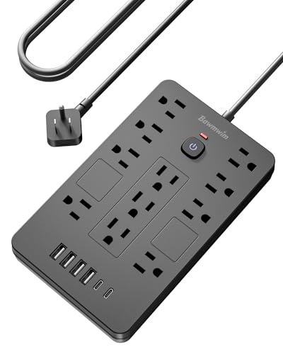 11 Outlet Surge Protector Power Strip with 6 USB